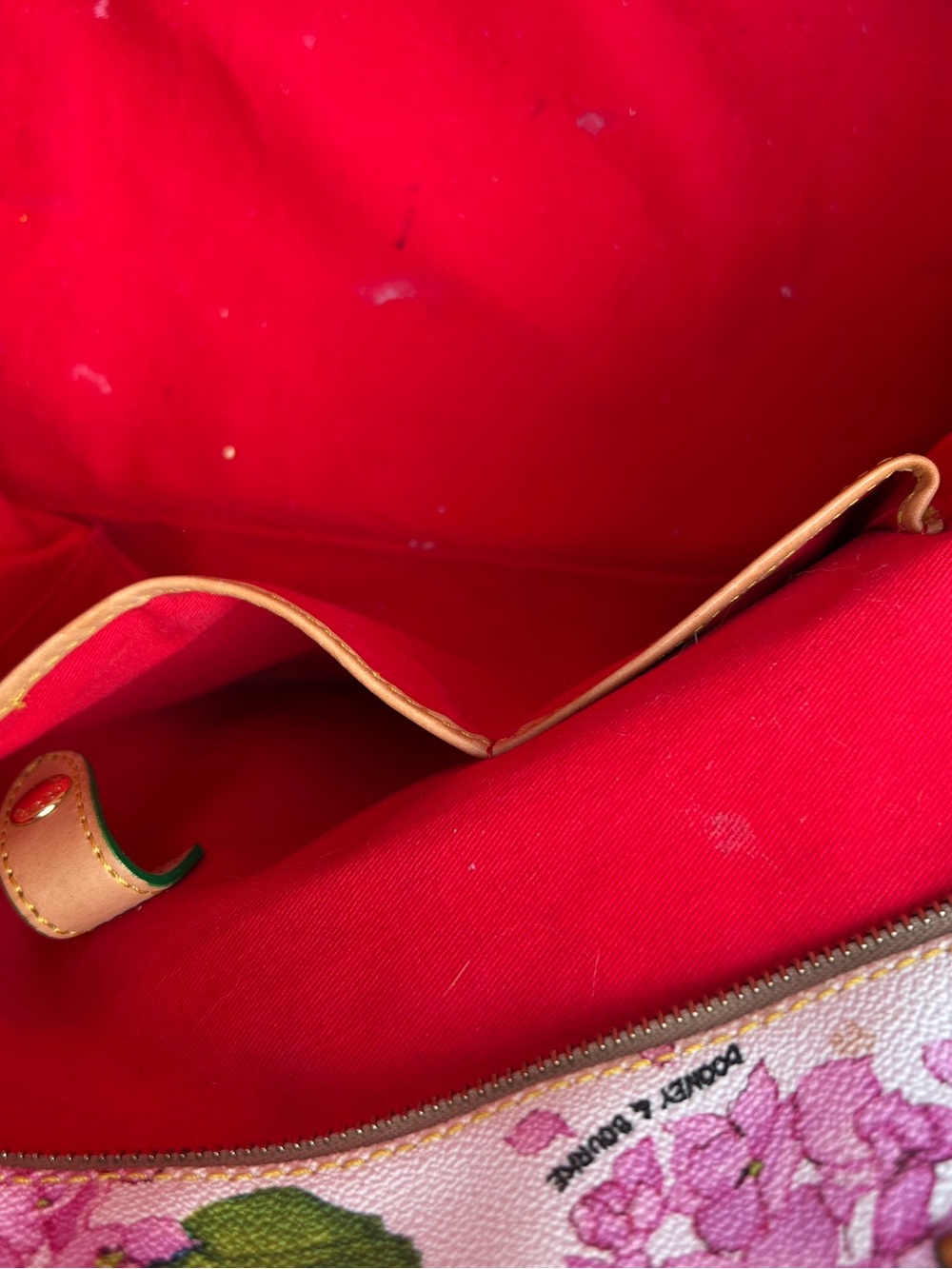 Dooney & Bourke Pink Hydrangea Floral Tote Bag - Picture 12 of 16